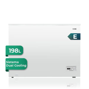 Congelador horizontal Svan Dual Cooling 198L E 84,65cm 90,2cm 52cm Blanco Display 1C Modo Super