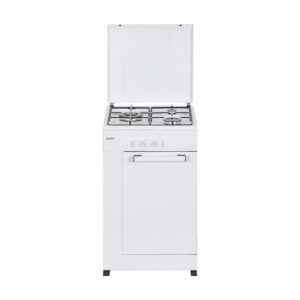 Cocina Svan Gas 86cm 49,8cm 51,5cm Blanco Manual 3Q Wok KitGas T.Metal PortaBom.