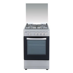 Cocina Svan Gas 87cm 50cm 56,5cm Inox Manual 4Q 55L 2P KitGas T.Cristal Grill