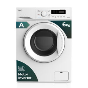 Lavadora Svan 6kg 1000rpm A 85cm 59,5cm 44cm Blanco Display Inverter Vapor