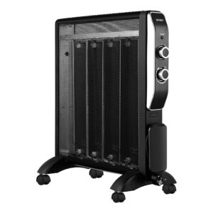 Radiador mica Svan 4 Elementos 2 Niveles 2000W Negro Manual