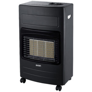 Estufa Butano Infrarrojos Gas Svan 4,2W Negro Manual Auto ignición Plegable