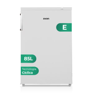 Congelador vertical Svan Cíclico 85L E 84,5cm 56cm 57,5cm Blanco Manual