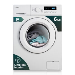 Lavadora Svan 6kg 1000rpm E 85cm 59,5cm 44cm Blanco Display T.Diamante