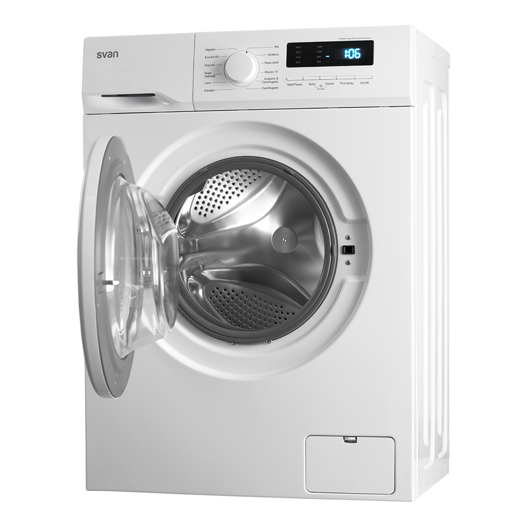 Lavadora Svan 7kg 1200rpm F 85cm 59,5cm 48cm Blanco Display T.Diamante – Image 2
