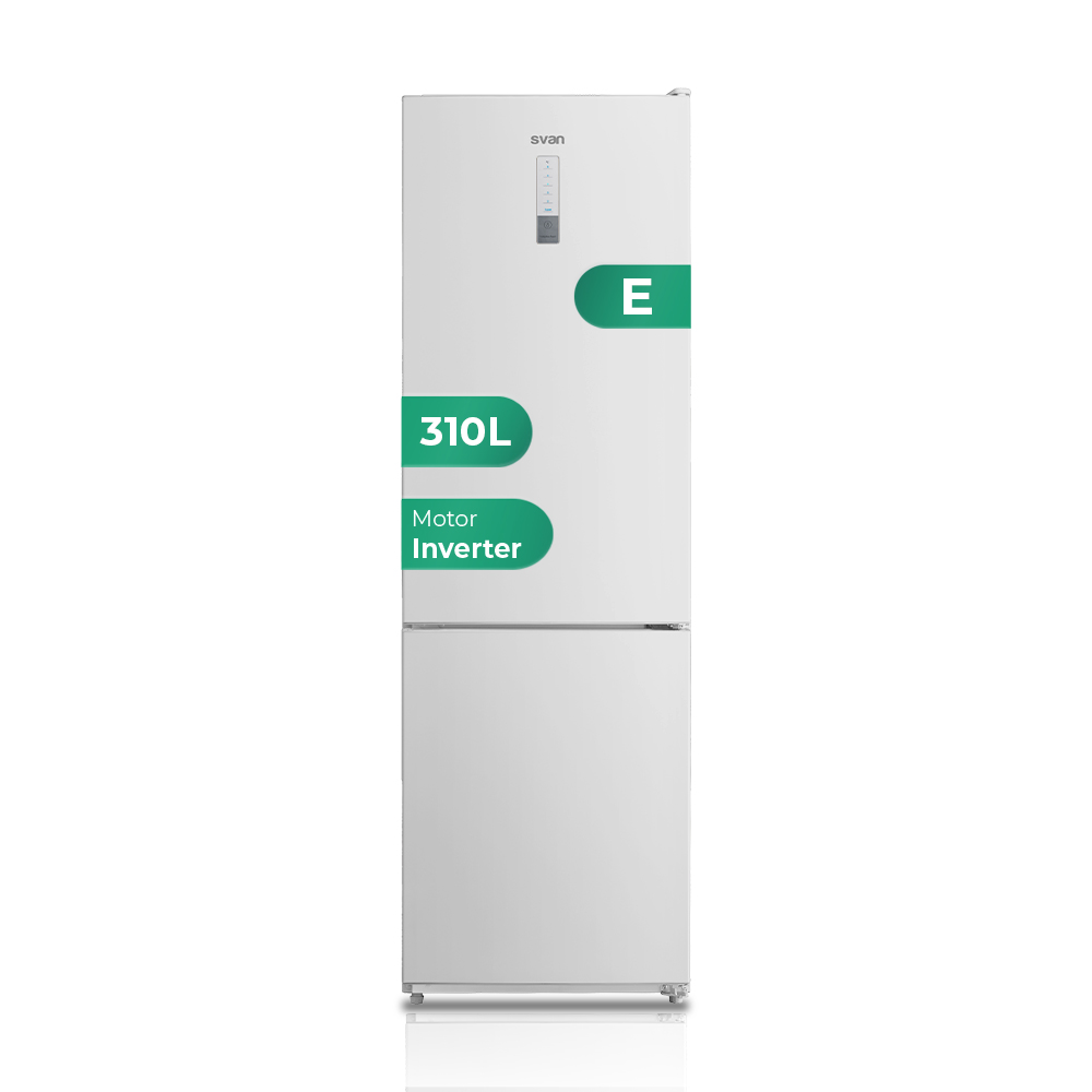 Combi Svan No Frost E 188cm 59,5cm 63cm Bianco Elettronico Inverter 90º Porta