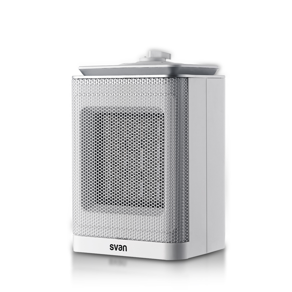 Stufa in ceramica Svan 3 livelli 1500W Bianco Oscillazione manuale