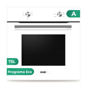 Horno Svan 75L A 59,5cm 59,5cm 57,5cm Blanco Manual 4P