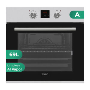 Horno Multifunción Svan 69L A 59,5cm 59,5cm 57,5cm Inox Display táctil 10P G.Telescópicas Turbo