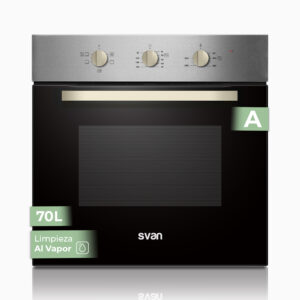 Horno Svan 70L A 59,5cm 59,5cm 57,5cm Inox Manual 5P Cavidad Relieve