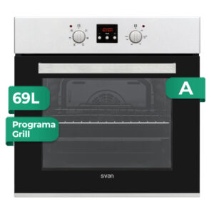 Horno Multifunción Svan 69L A 59,5cm 59,5cm 57,5cm Inox Display 6P Turbo
