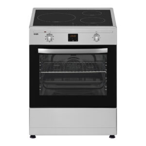 Fornello elettrico a induzione Svan 89cm 59,8cm 62,6cm Inox Display 3Z 60L 9P Turbo Grill