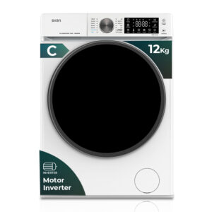 Lave-linge Svan 12kg 1400rpm C 85cm 59,5cm 64cm Blanc Ecran tactile Inverter Vapeur T.Diamond