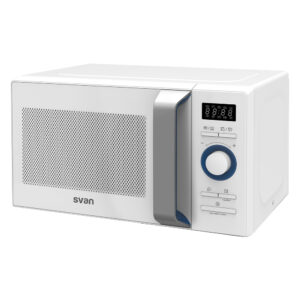 Micro-ondes Grill Svan 20L 800W 28,5cm 46,2cm 37,4cm Blanc Affichage Cuisson Auto