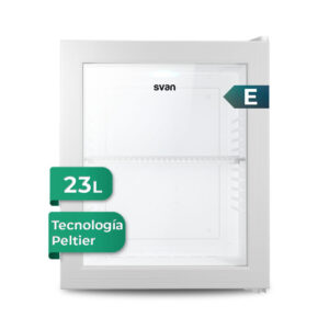 Refrigerador Horeca Svan Peltier E 47,6cm 38cm 37cm Blanco Manual Puerta Cristal Puerta 90º