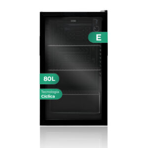 Refrigerador Horeca Svan Cíclico E 84,3cm 47,5cm 44cm Negro Manual Puerta Cristal