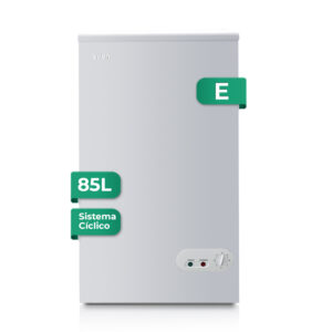 Congelador horizontal Horeca Svan Cíclico 85L E 81cm 54,5cm 55,5cm Blanco Manual 2C Puerta Cristal