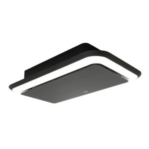 Campana de Techo Svan D 21,4cm 120cm 70cm Cristal negro Táctil Mando LED 790m3/h 72dB