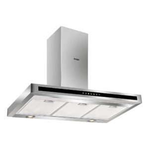 Hotte Type T Svan D 86,5cm 90cm 50cm Acier inoxydable Touch LED 650m3/h 64dB