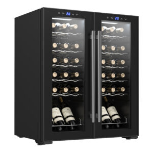 Refroidisseur à vin Svan Cyclic 111L 36Bot G 82,7cm 69,6cm 48,2cm Noir Touch Display Single Zone 2Doors