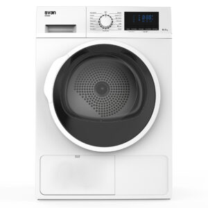 Secadora Bomba calor carga frontal Svan 8 kg A++ Blanco Puerta XXL Display LED