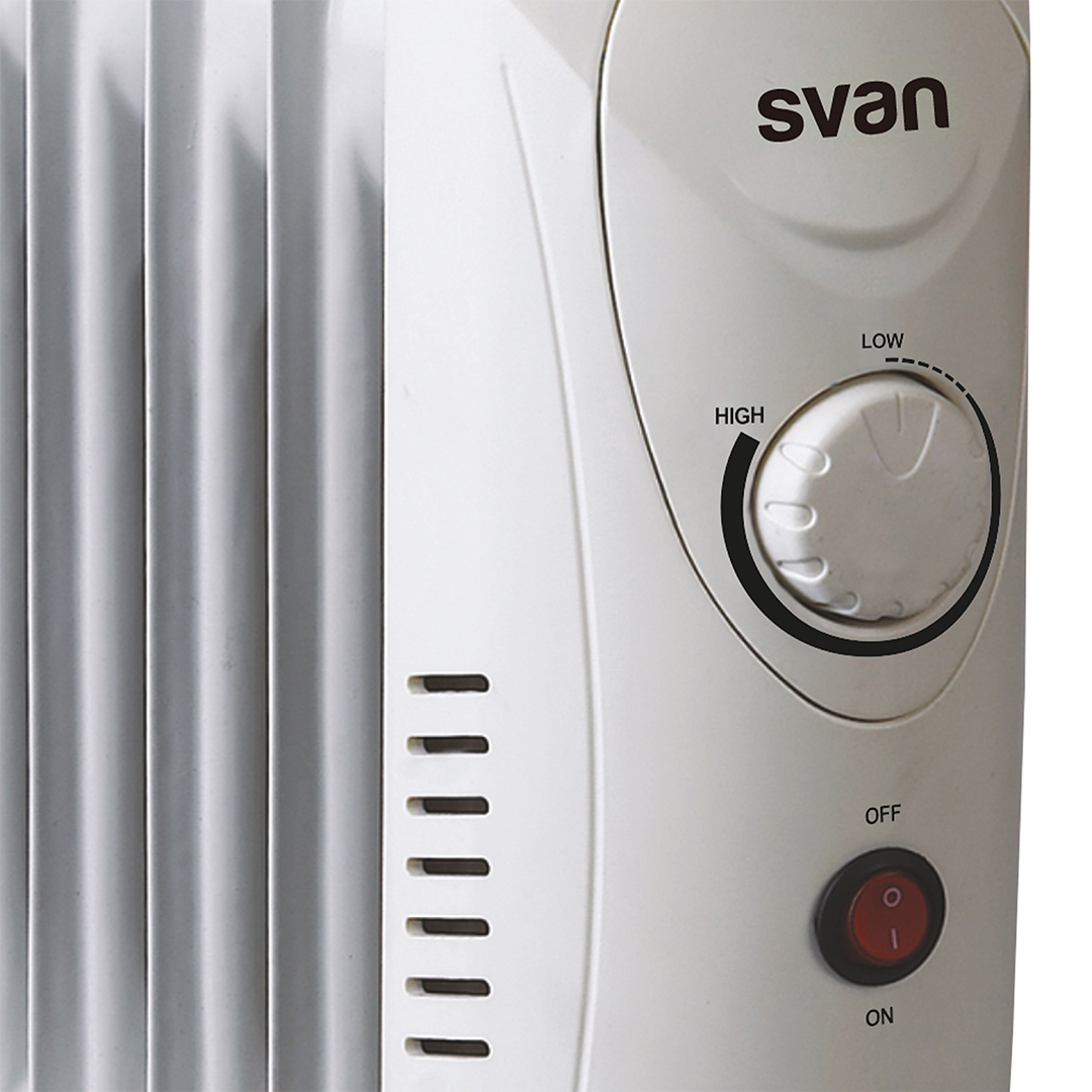 Radiador aceite Svan 9 Elementos 900W Blanco Manual - Imagen 2