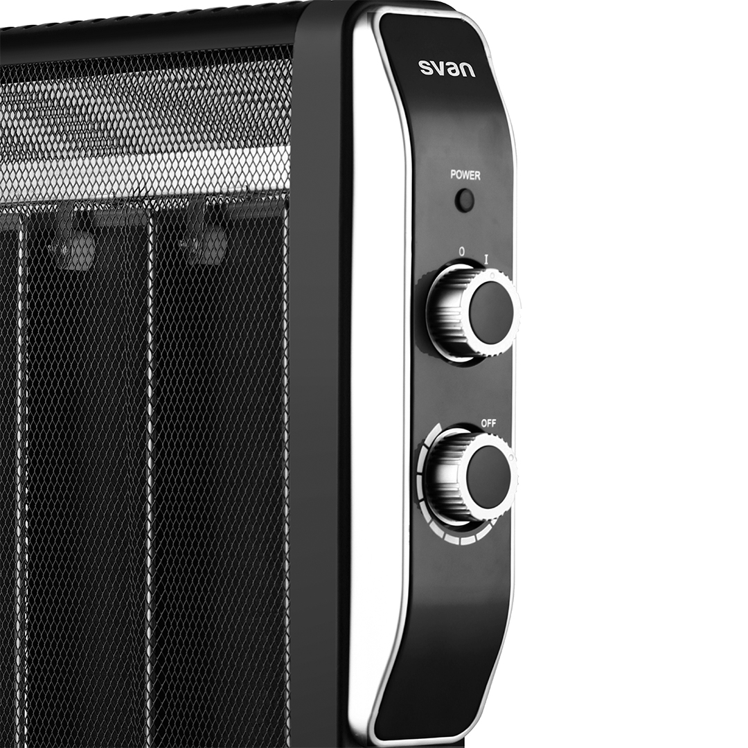 Radiador mica Svan 4 Elementos 2 Niveles 2000W Negro Manual - immagine 2