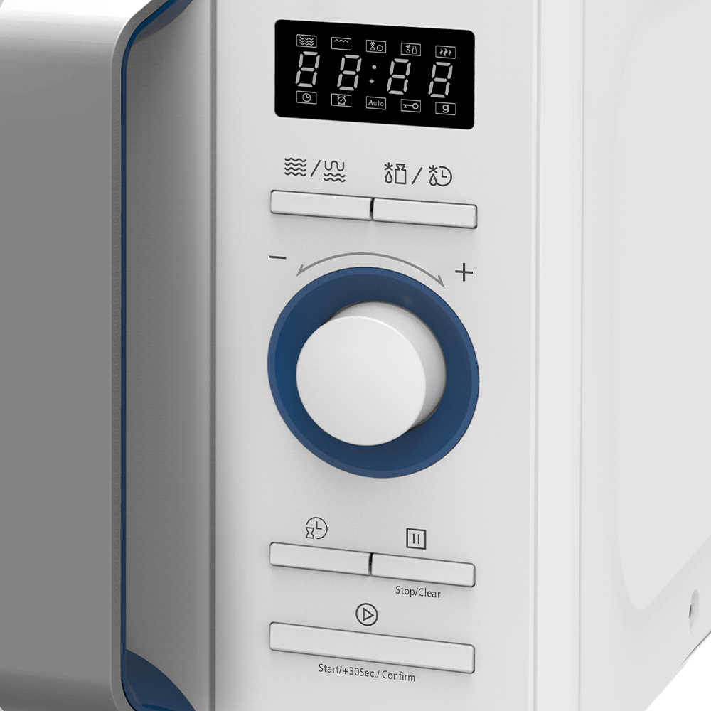 Microondas Grill Svan 20L 800W 28,5cm 46,2cm 37,4cm Blanco Display Auto Cooking – Image 2