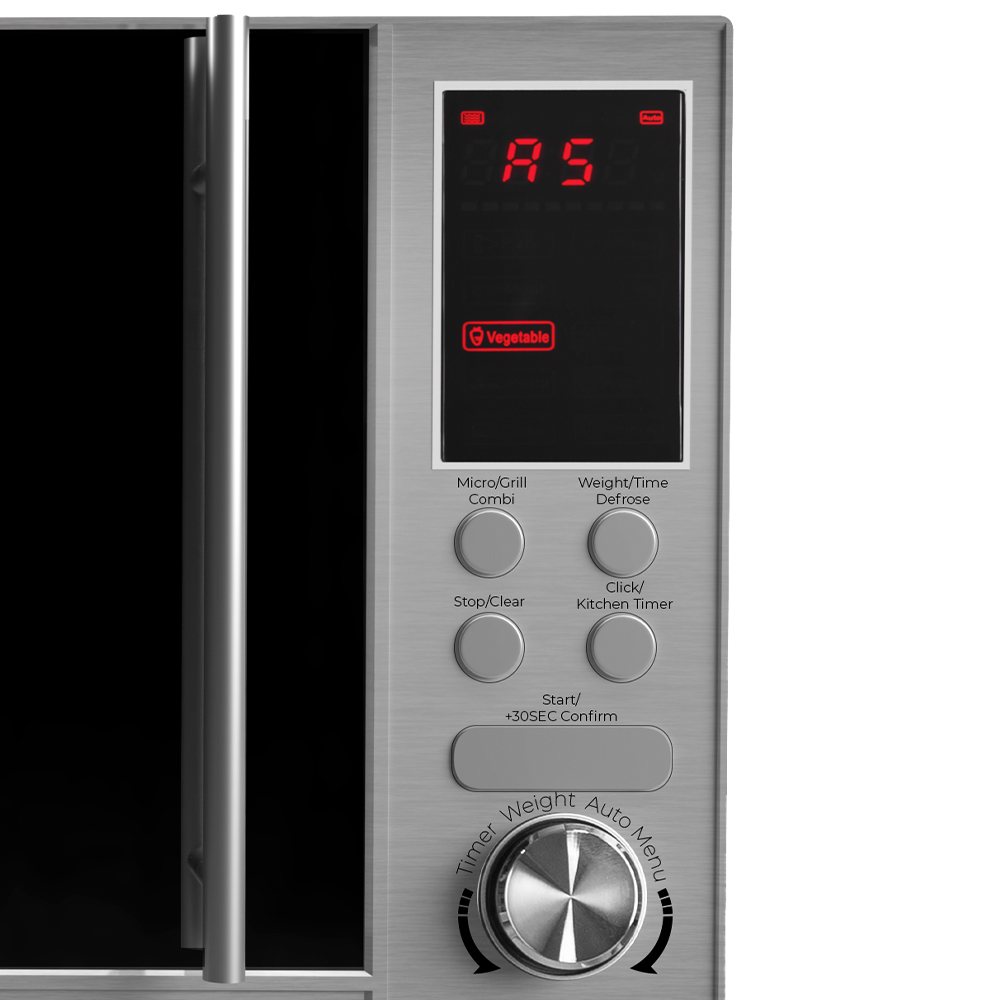 Microondas Grill Svan 23L 800W 29,3cm 53,6cm 43,6cm Inox Display Auto Cooking - immagine 2