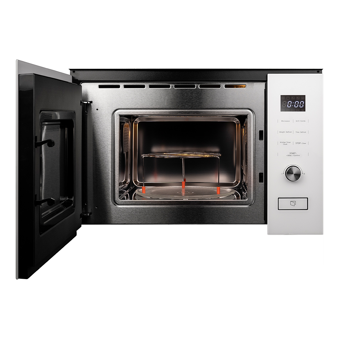 Microondas Grill Svan Integración 20L 800W 38,5cm 59,5cm 31cm Cristal blanco Display Auto Cooking – Image 2