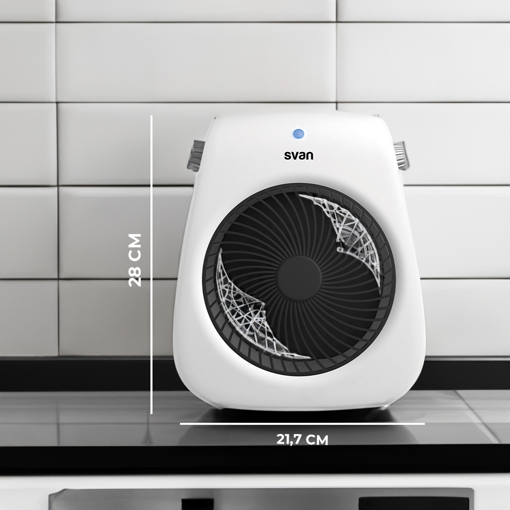 Estufa convector Svan 3 Niveles 2000W Blanco Manual Turbo - immagine 3