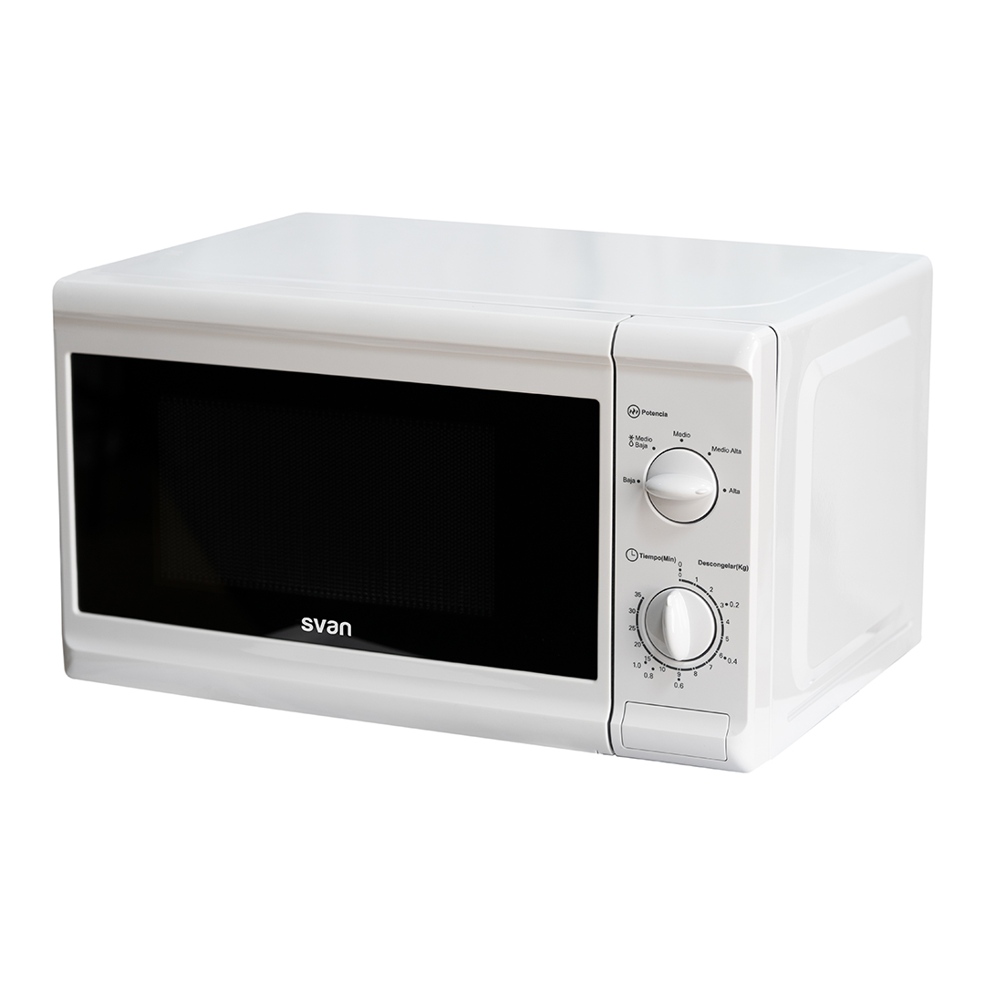 Microondas Svan 20L 700W 25,8cm 44cm 33,9cm Blanco Manual – Image 3
