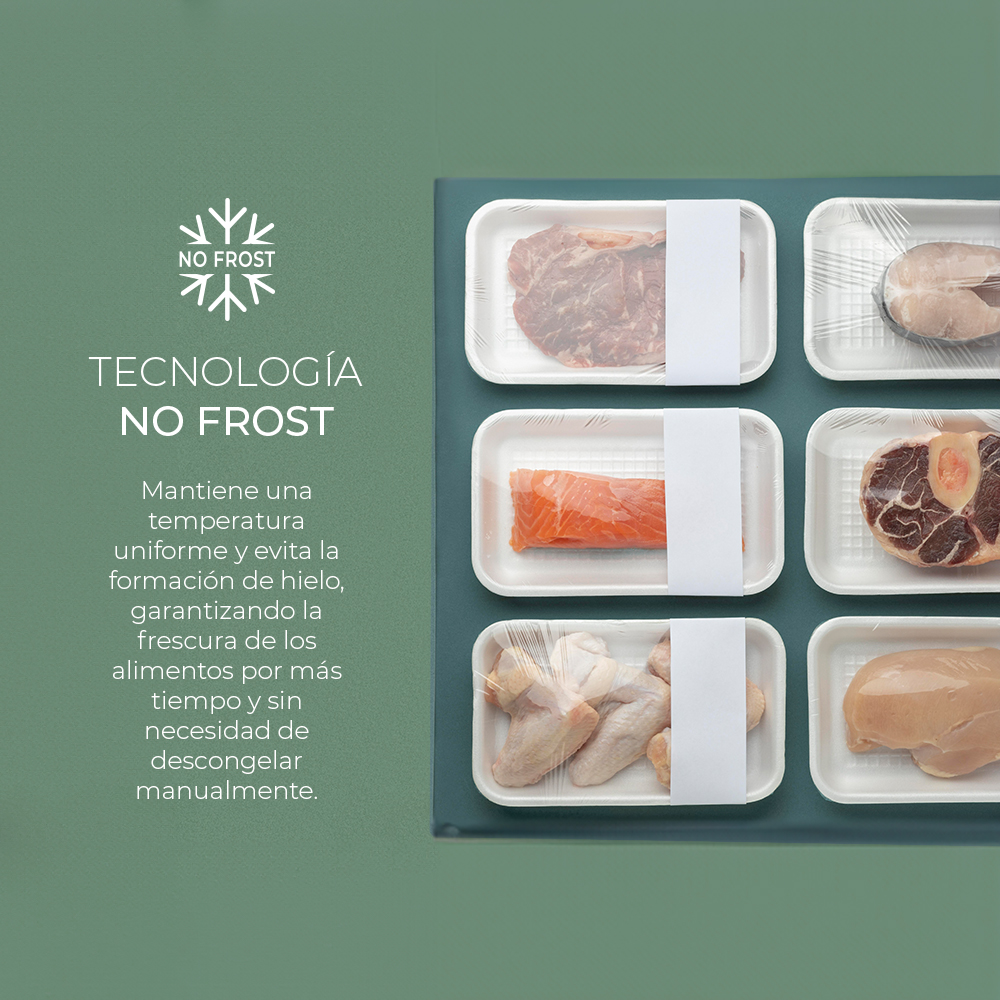 Combi Svan No Frost E 188cm 59,5cm 63cm Blanco Electrónico Inverter Puerta 90º - immagine 5