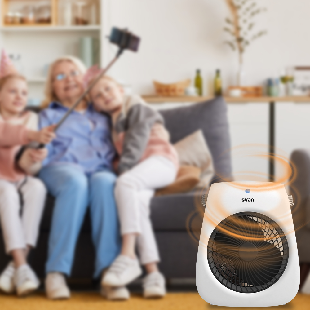 Estufa convector Svan 3 Niveles 2000W Blanco Manual Turbo - immagine 5