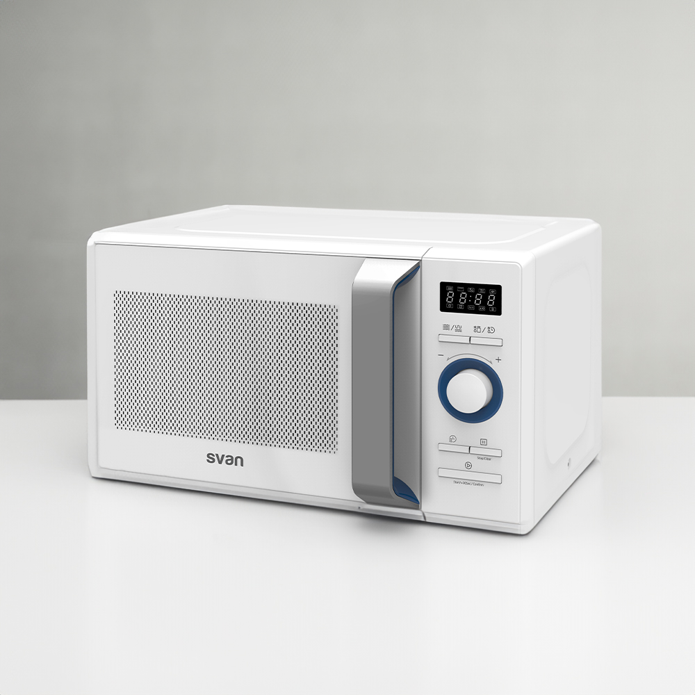 Microondas Grill Svan 20L 800W 28,5cm 46,2cm 37,4cm Blanco Display Auto Cooking – Image 5