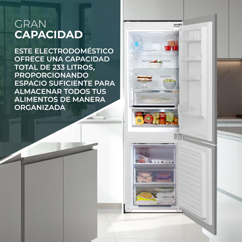 Combi Integración Svan No Frost E 177cm 54cm 54,5cm Blanco Display Modo Eco Modo Super Puerta 90º – Image 7