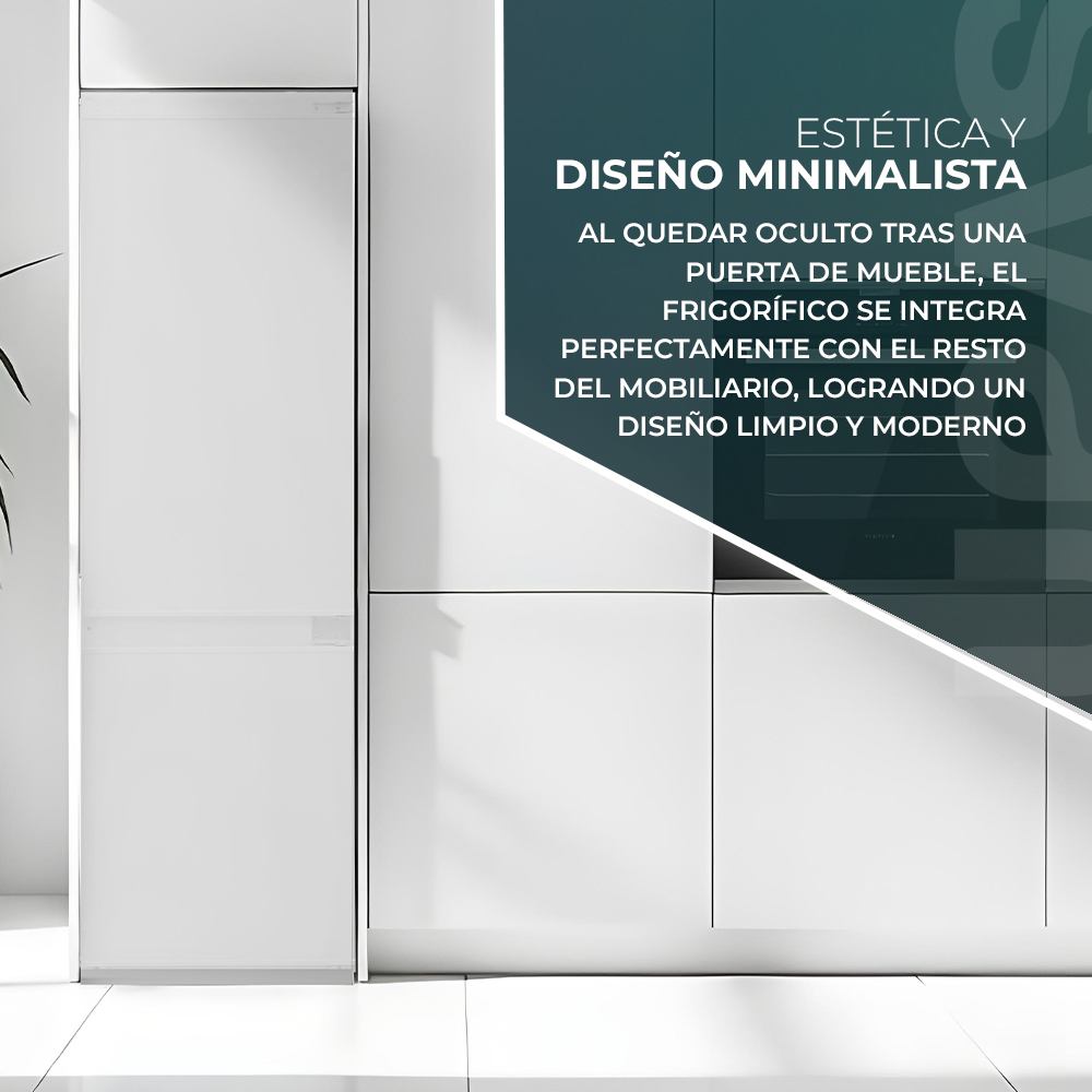 Combi Integración Svan No Frost E 177cm 54cm 54,5cm Blanco Display Modo Eco Modo Super Puerta 90º – Image 9