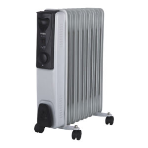 Radiador aceite Svan 9 Elementos 3 Niveles 2000W Blanco y negro Manual