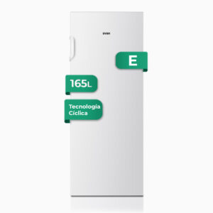 Congélateur vertical Svan Cyclic 165L E 143,4cm 55cm 58,8cm Blanc Manuel