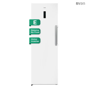 Svan No Frost congélateur vertical 274L E 185,5cm 59,5cm 71,5cm Blanc Ecran tactile Mode Eco