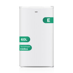 Congelador vertical Svan, Cíclico. Capacidad 60L, Clase E. Dimensiones: 84,5cm 48cm 45cm. Color Blanco, Control Manual.