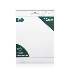 Lavavajillas Svan 12sets E 85cm 59,8cm 59,8cm Blanco Electrónico 2B 5P Sec.SuperActive Media Carga