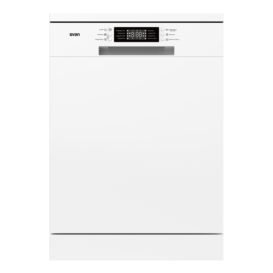 Lavavajillas Svan 13sets E 84,5cm 59,8cm 59,8cm Blanco Display 2B 8P Sec.Residual