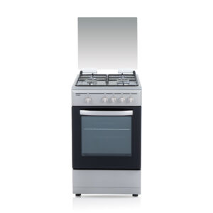 Fornello a gas Butano Svan Dimensioni: 87cm 50cm 56,5cm. Inox Manuale 4Q 43L 2P KitGas T.Cristal Grill