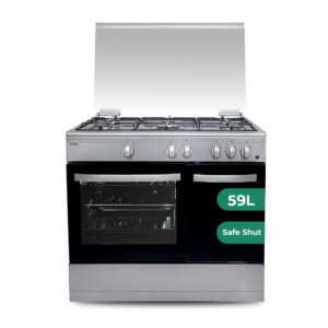 Cocina Svan Gas Butano Dimensiones: 87,6cm 89,7cm 62,7cm. Inox Manual 5Q Wok 59L 2P KitGas T.Cristal PortaBom. Safe Shut