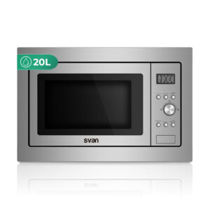 Microondas Grill Integración Svan 20L 700W 38,2cm 32cm 65cm Inox Display Auto Cooking
