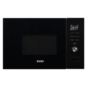 Microondas Grill Svan Integración 20L 800W 38,5cm 59,5cm 31,7cm Cristal negro Display Auto Cooking