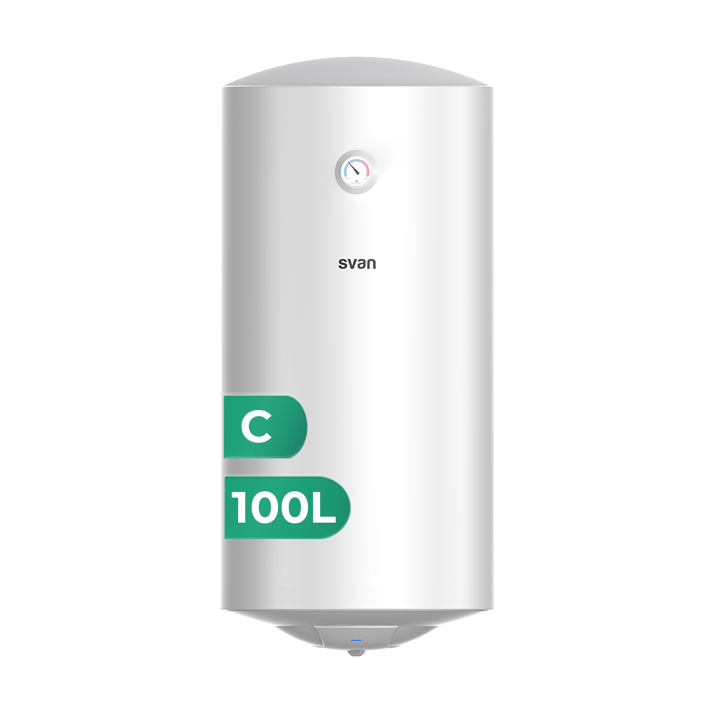 Chaudière électrique Svan Vertical 100L 1500W C 96,5cm 45cm 48,5cm Blanc Manuel