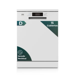 Lavavajillas Svan 15sets D 84,5cm 59,8cm 59,8cm Blanco Display 3B 8P Sec.Residual Dual Wash