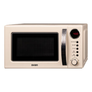 Microondas Grill Svan 20L 70W 25,9cm 44cm 33,5cm Retro crema Display Auto Cooking